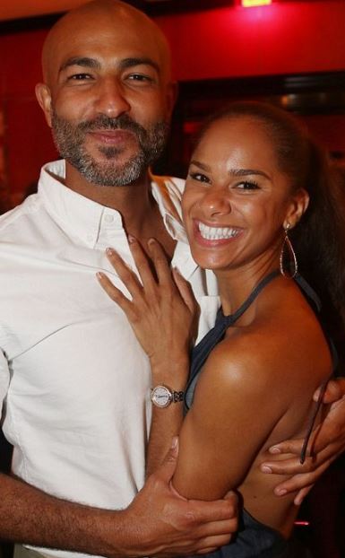 Olu Evans with his wife Misty Copeland.
